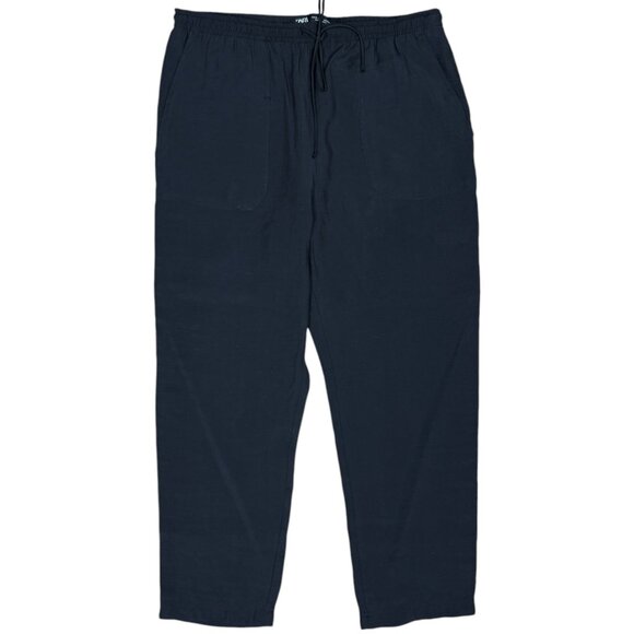 EUC Women's ZARA Flowy Ankle‎ Pants Black | Size M - Picture 3 of 12